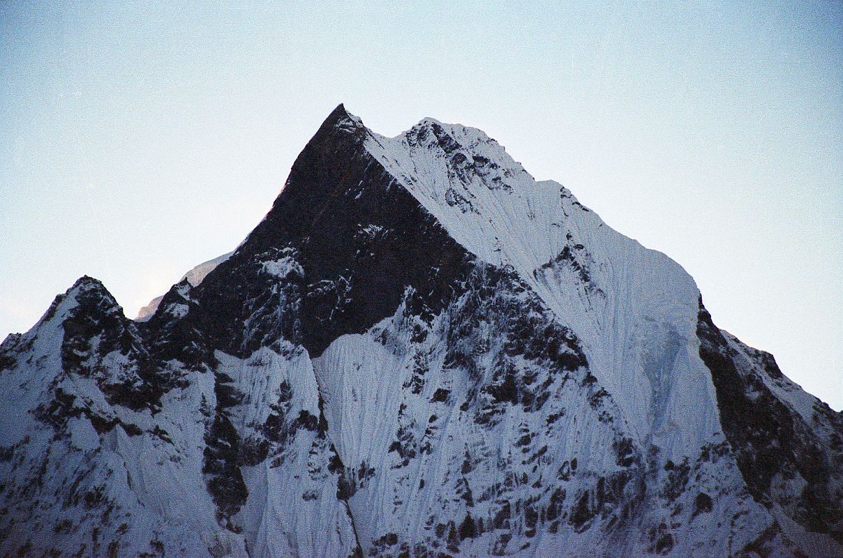202 Machapuchare Close Up Before Sunrise From Annapurna Sanctuary Base Camp
